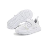 PUMA Baskets Trinity Enfant et Adolescent 33, White Silver Metallic