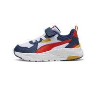 PUMA Trinity Lite AC+ PS Sneaker, White-Fierce Red-Persian Blue, 22 EU