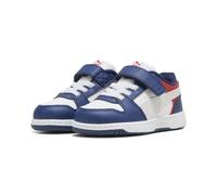 Puma Baskets Unisexe Baby Rebound Slam LO AC+ INF, Bleu Bijou-Plume, Gris Blanc, 42 EU Enfant