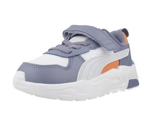 PUMA Baskets Unisexe Baby Trinity 2 LT AC+ INF, Blanc-Argent Brume-Gris Ciel, Pointure 40, Puma Blanc Argent Brume Gris Ciel, 24 EU
