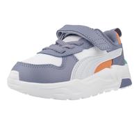 PUMA Baskets Unisexes Baby Trinity 2 Lt AC+ Inf - Blanc, Argent, Brouillard, Gris Ciel, Puma Blanc Argent Brume Ciel Gris, 9 UK