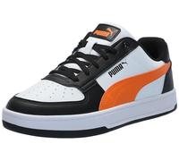 PUMA Baskets unisexes Caven 2.0 Block Jr pour enfant, Blanc Rickie Orange Noir, 11 UK Child