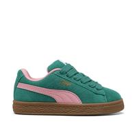 PUMA Baskets unisexes en daim XL pour enfant, Vert/rose, 10 UK Child