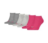 PUMA Baskets unisexes Plain 3P - mélange de gris moyens/rose - 35-38