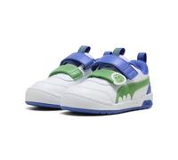 PUMA Baskets Unisexes pour bébé MULTIFLEX 2 Dino V INF, Blanc/Vert Fruit-Saphir Royal, 38 EU Enfant, Puma Saphir Royal Blanc Vert fruité, 22 EU