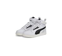 PUMA RBD Game Jr Basket, White Black Team Gold, 39 EU