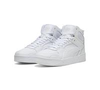 PUMA Baskets Unisexes RBD Break Mid, Blanc-Cool Gris Clair Noir, 45 EU, Puma Blanc Froid Gris Clair PUMA Noir, 45 EU
