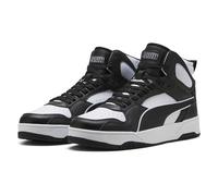 PUMA Baskets Unisexes RBD Break Mid, Blanc, Noir, 41 EU, Puma White Puma Black Puma White, 42.5 EU