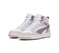PUMA Baskets unisexes Rebound V6, Mauve Mist Plum Jam White Pink Purple, 42.5 EU
