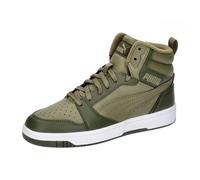 PUMA Baskets Unisexes Rebound V6 Mid WTR Jr pour Enfant, PUMA de Dune des neiges alpines Blanc, 4 UK