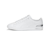 PUMA Baskets Vikky V3 Space Metallics pour Femme, Blanc argenté Mat Gris métallisé, 35.5 EU