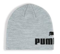 PUMA Beanie bonnet gris bleu pour fille et garçon - Ess Mid Crown Cuffless Beanie Light Gray Heather - Puma Black 315490 Taille unique