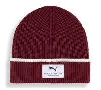 PUMA Beanie bonnet rouge vin pour femme et homme - Mid Crown Beanie Ruby Shimmer 315504 Taille unique