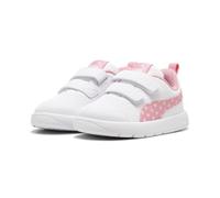 PUMA Bébé Fille COURTFLEX V3 Dotty V INF Sneaker, White-PINKSCAPE-Silver Mist, 24 EU