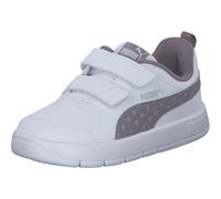 PUMA Bébé Fille COURTFLEX V3 Dotty V INF Sneaker, White-Plum Jam-Light Moss, 23 EU