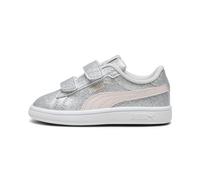 PUMA Bébé Fille Smash 3.0 Glitz Glam V INF Sneaker, Glacial Gray-Frosty Pink, 25 EU