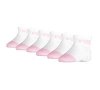Puma Bébé Unisexe Chaussettes,6er Paquet - Lifestyle Chaussette 6P,Ecom Blanc/Ro