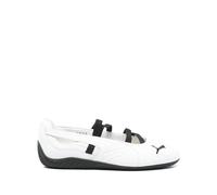 Puma - Blanc Sangles Élastiques Baskets Plates - Femme - Chaussures - Blanc - Taille: 41 EU