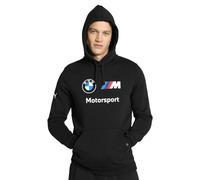 PUMA BMW M Motorsport Essentials Sweat à Capuche en Polaire Sweatshirt Noir-ah23, XL Homme