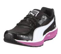PUMA BodyTrain Mesh Wn's Baskets Basses pour Femme, Noir, Blanc, Festival, Fuchsia, 38.5 EU