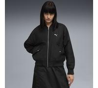 PUMA Bomber en satin T7 Femme, Vêtements, Noir, M M