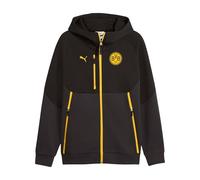 PUMA Borussia Dortmund Fz Sweat à capuche pour homme, noir, taille S