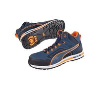 PUMA Botte de sécurité Crosstwist MID pointure 45 bleue/orange S3 HRO SRC DIN...