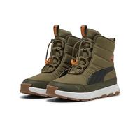 PUMA Bottes Evolve Enfant et Adolescent 37.5, Olive Black Orange Glo Green