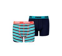 Puma Boxer Basique À Imprimé Rayé Pour Garçons (Lot De 2), Vêtements, Rouge/Bleu, 12