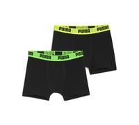 Puma Boxers Everyday pour garçon - Lot de 2, basiques, noir, logos couleurs variés - 170-176