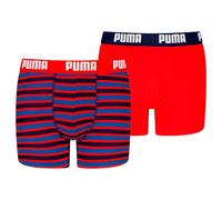 PUMA Boxer Everyday Striped pour garçon (Lot de 2), Rouge/Bleu, 170-176