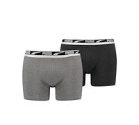Puma Boxer Multi Logo Lettres pour Homme, Gris mélangé, Taille M, Mélange de Gris., M