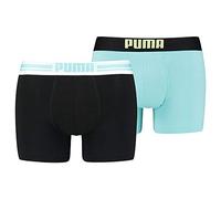 PUMA Boxer pour Homme avec Logo placé, Bleu/Noir, M