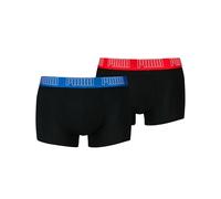 Puma Boxer Trunk Boxershorts Men Herren Everyday Unterhose Pant Unterwäsche 2er Pack, Farbe:Black/Blue/Red, Bekleidungsgröße:M, Noir, M