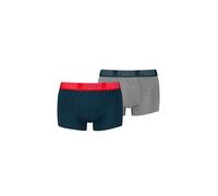 PUMA Boxer Trunk Boxershorts Men Herren Everyday Unterhose Pant Unterwäsche 2er Pack, Farbe:Navy/Grey Melange, Bekleidungsgröße:S, Multicolore, S