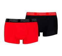 Puma Boxers courts Basic Homme – Lot de 2 XL Rouge/Noir/Blanc