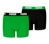 PUMA Everyday Basic Boxer, Vert/Noir, 170-176 (Lot de 2) Garçon