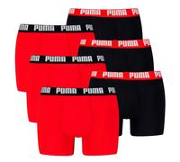 PUMA Boxers rouge / noir / blanc, Taille M