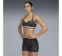 PUMA Brassière maintien léger FLORAL RIBBON, Vêtements, Noir, L L