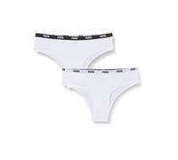 Puma Brazilian Microfiber 2P Pack Culotte Brésilienne Femme, Blanc (White 300), S (Manufacturer Size: S)