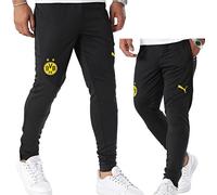 Puma BVB 09 Pantalon D’Entraînement Homme Foot Noir/Jaune Neuf