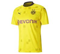 Puma BVB Cup Shirt Replica SS with Evonik w/o Opel T-Shirt Homme Cyber Yellow/Puma Black FR : L (Taille Fabricant : L)
