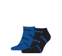 Puma Sneaker Chaussettes, Bleu Marine/Gris/Bleu, 39/42 (Lot de 2) Unisexe