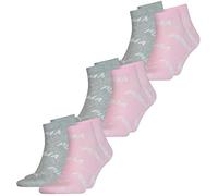 PUMA BWT Lot de 6 paires de chaussettes trois-quarts unisexes Multicolore 35-38 39-42 43-46 66 % coton Logo imprimé - Multicolore - 43-46