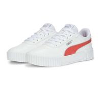 PUMA Carina 2.0 Glitzy Jr Basket, White-Salmon Silver, 37.5 EU 37,5