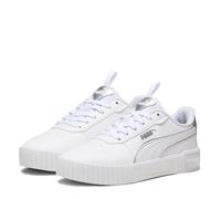 PUMA Carina 2.0 Pop Up Metallics Jr Basket, Blanc Mat argenté Silver, 37 EU