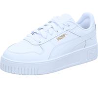 PUMA Baby Girl Carina Street Jr Baskets, Puma White Puma White Puma Gold, 38.5 EU