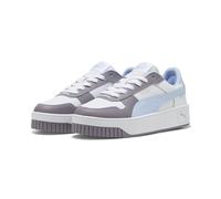 PUMA Carina Street JR Sneaker, White-Haute Tropic-Plum Jam, 38 EU