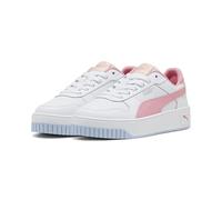 PUMA Carina Street JR Sneaker, White-PINKSCAPE-Exotic Red, 38 EU