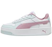PUMA Carina Street JR Sneaker, White-Poised Pink-Sea Glass, 37.5 EU